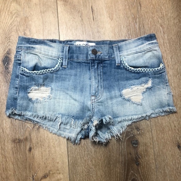 Wildfox Lara Midrise Cut-off Shorts Size 27 - Picture 1 of 7